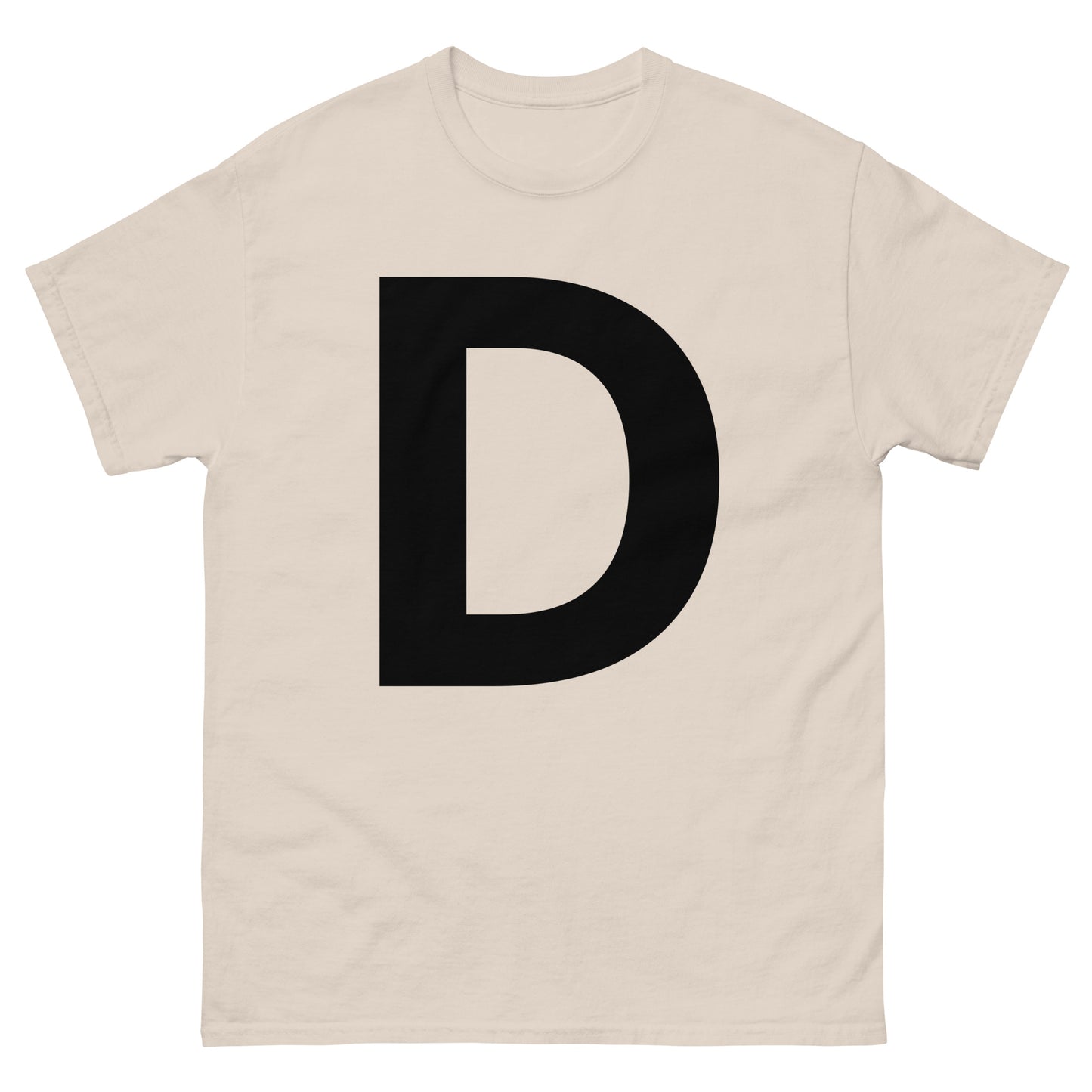 "D letter BL" Men's classic tee