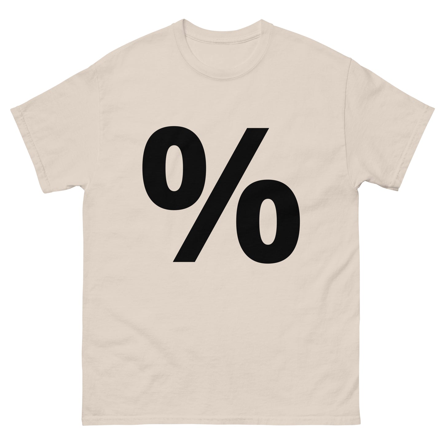 "Percent symbol BL" Men's classic tee