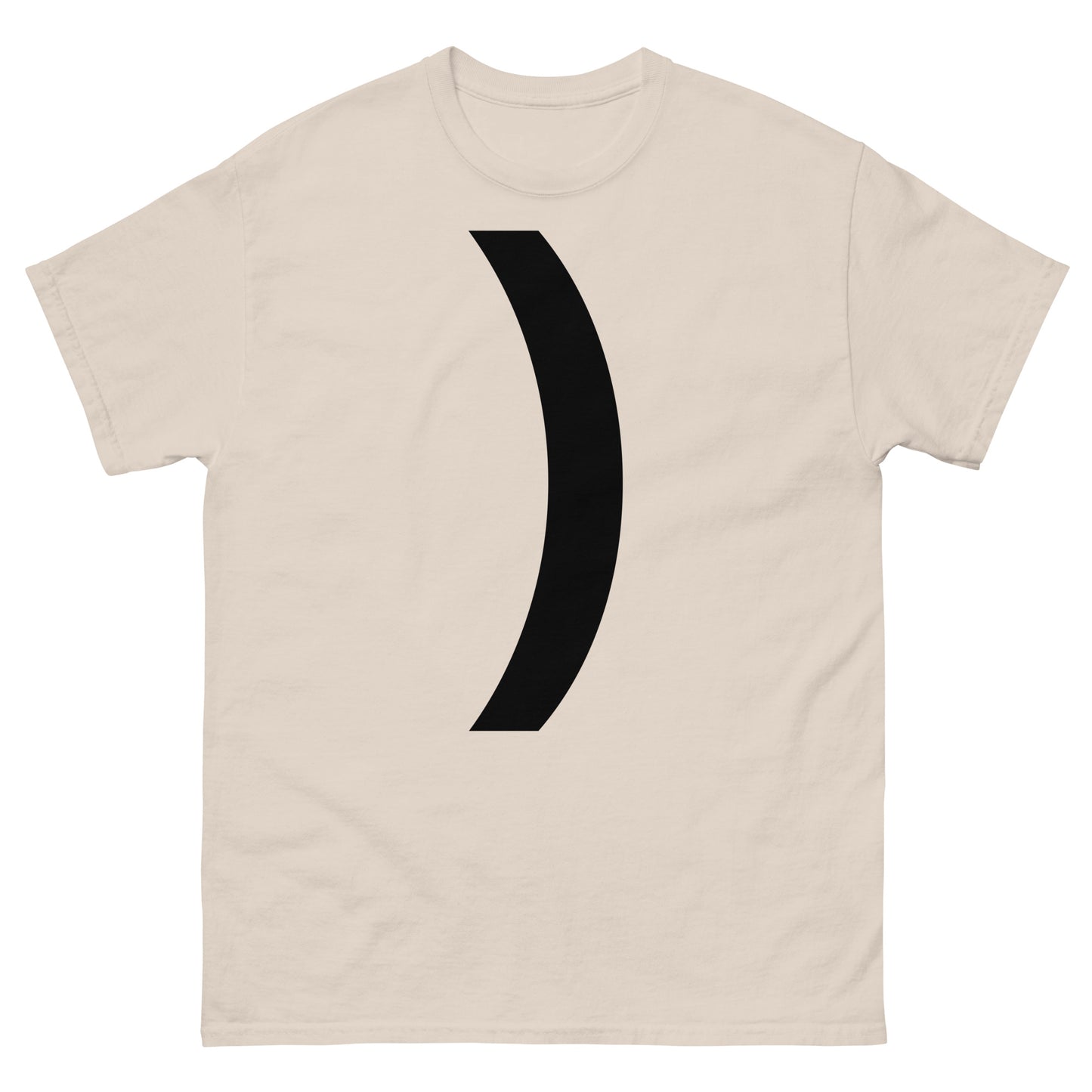 "Right parenthesis symbol BL" Men's classic tee