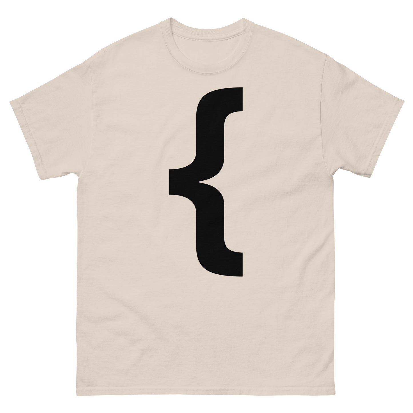 "Left curly brace symbol BL" Men's classic tee