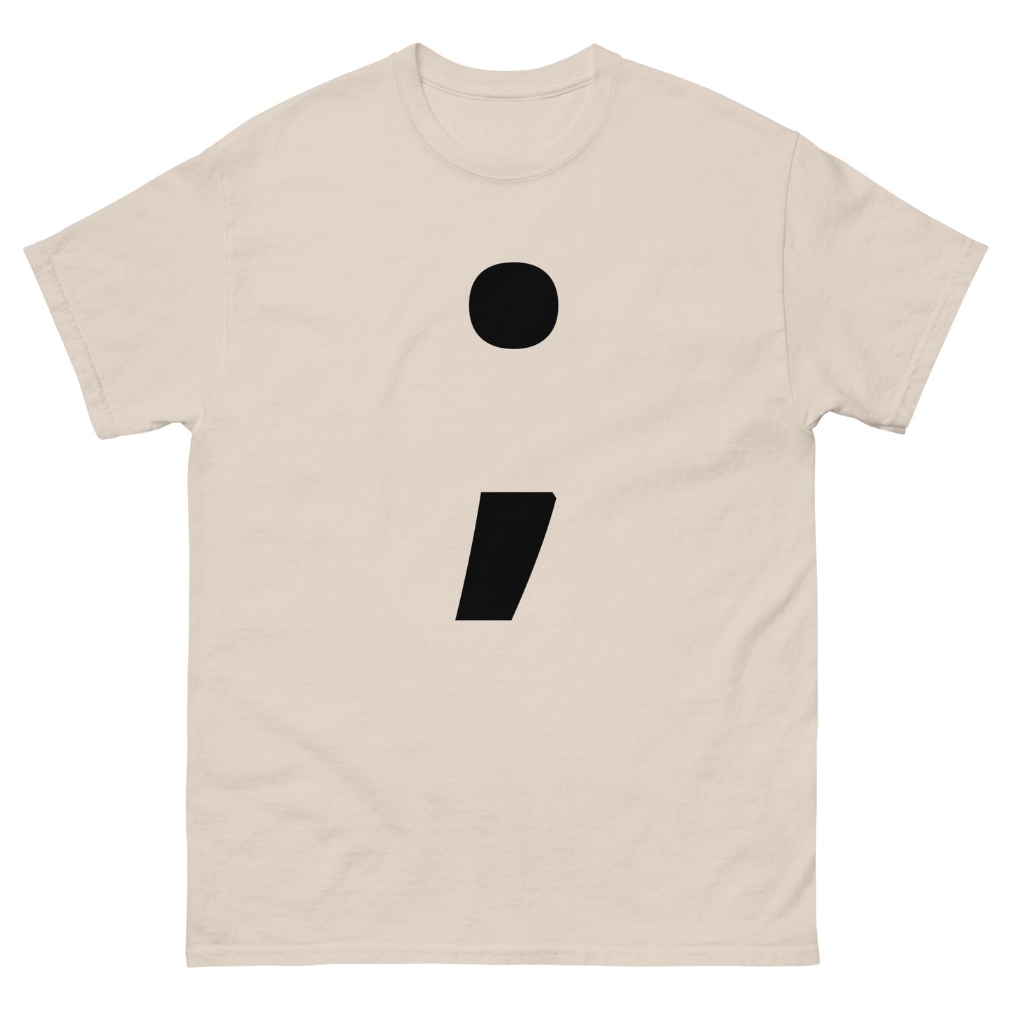 "Semicolon symbol BL" Men's classic tee