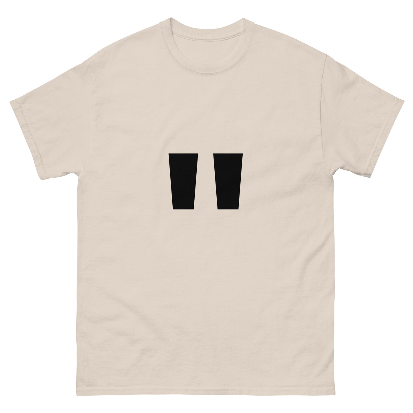 "Double quotation mark symbol BL" Men's classic tee