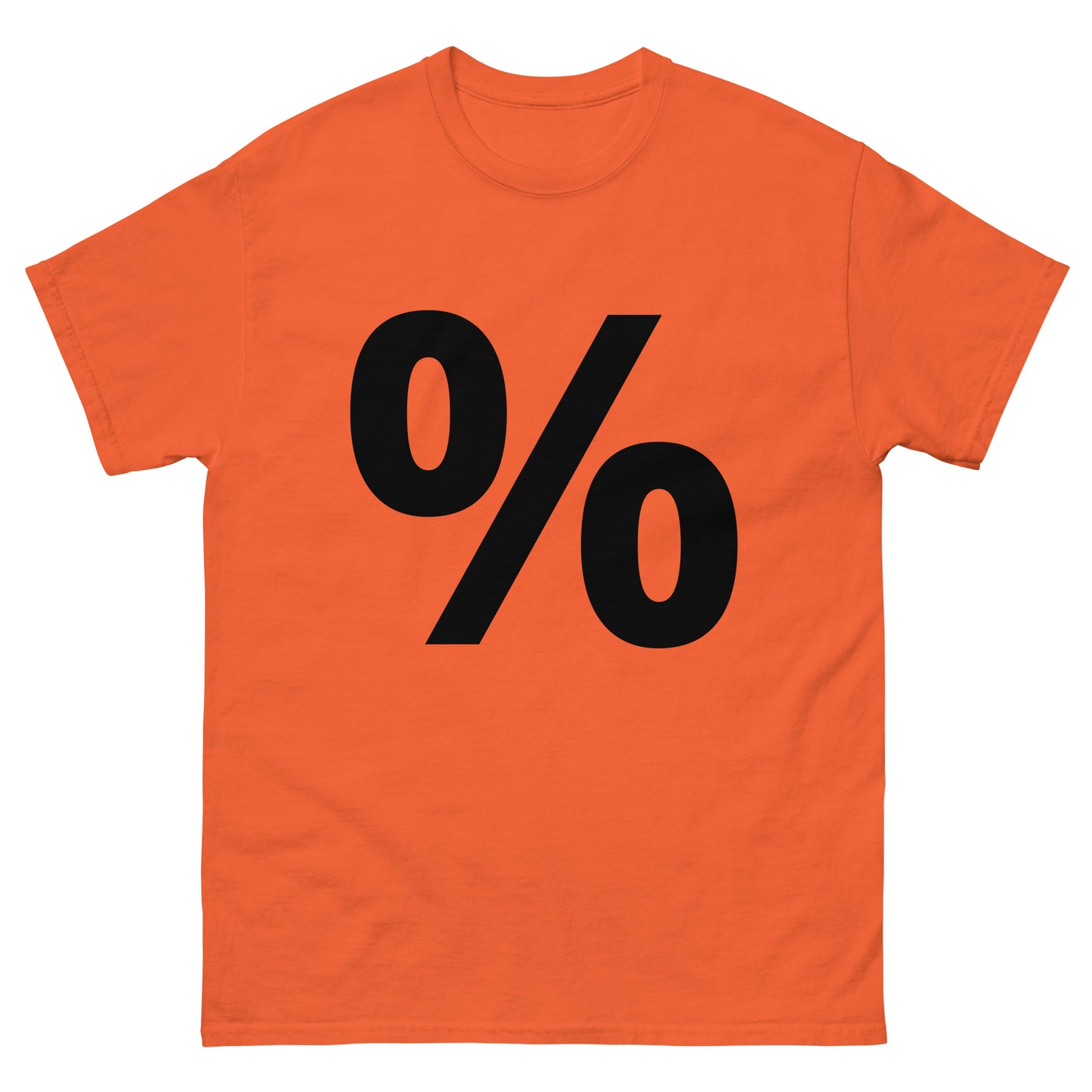 "Percent symbol BL" Men's classic tee