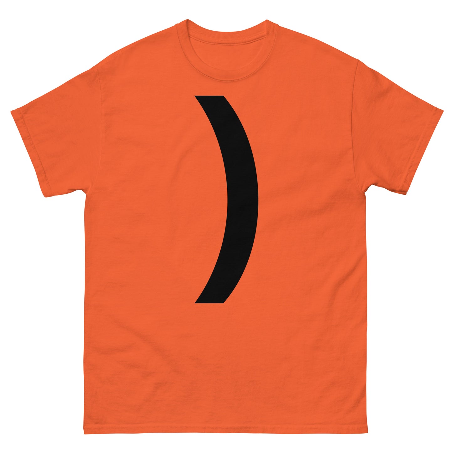 "Right parenthesis symbol BL" Men's classic tee