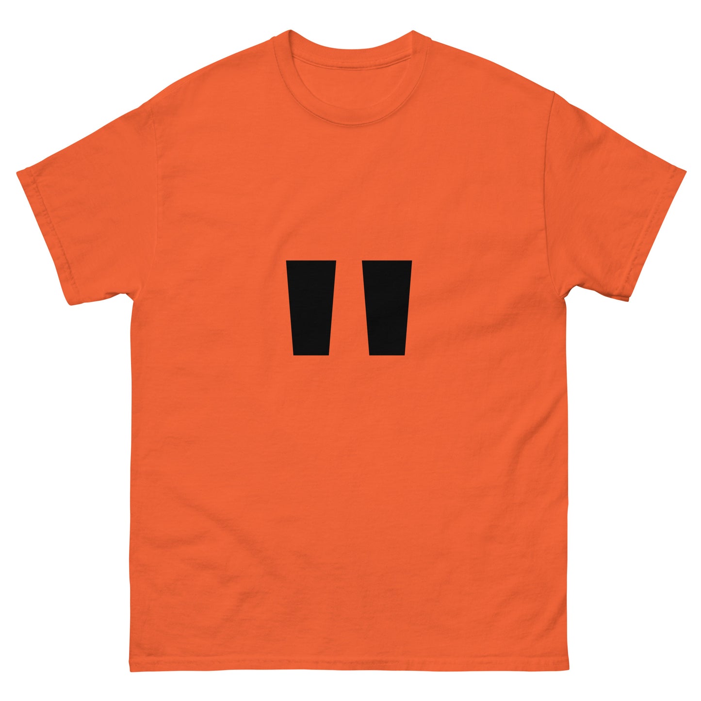 "Double quotation mark symbol BL" Men's classic tee