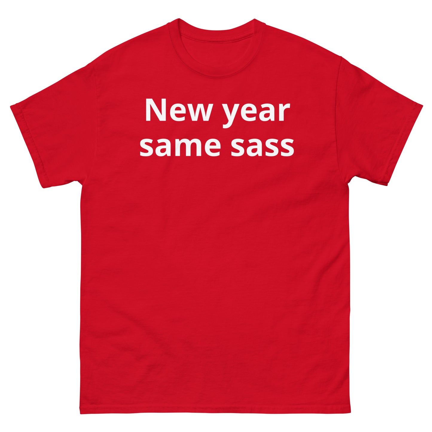 "New year, same sass WL" Men's classic tee