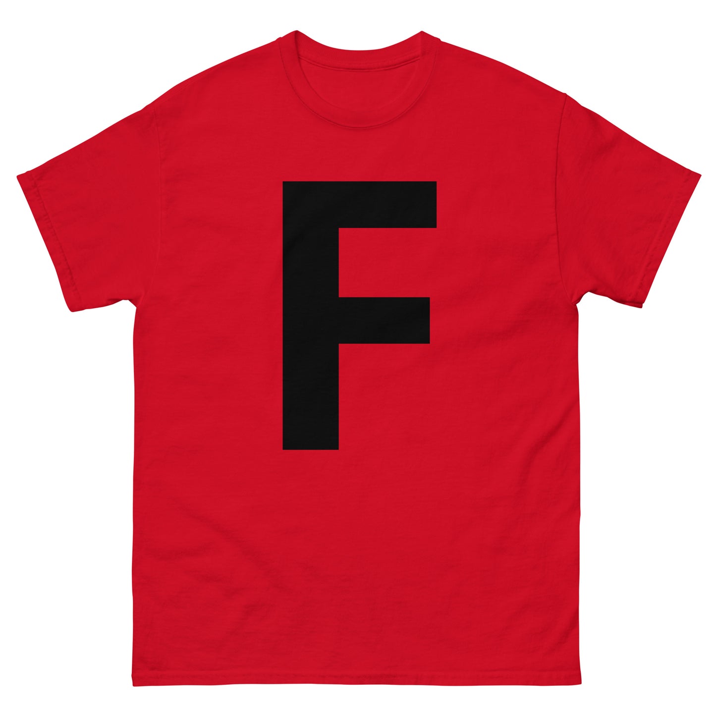 "F letter BL" Men's classic tee