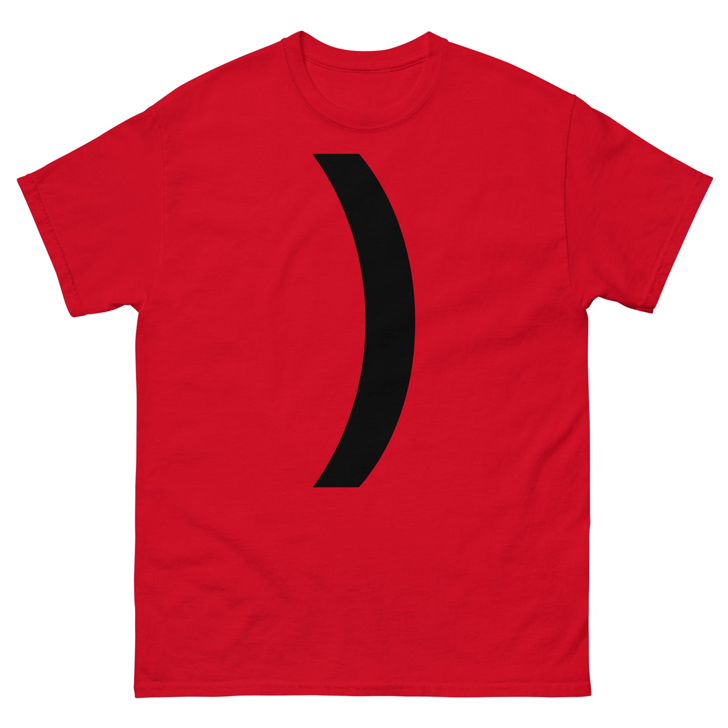 "Right parenthesis symbol BL" Men's classic tee