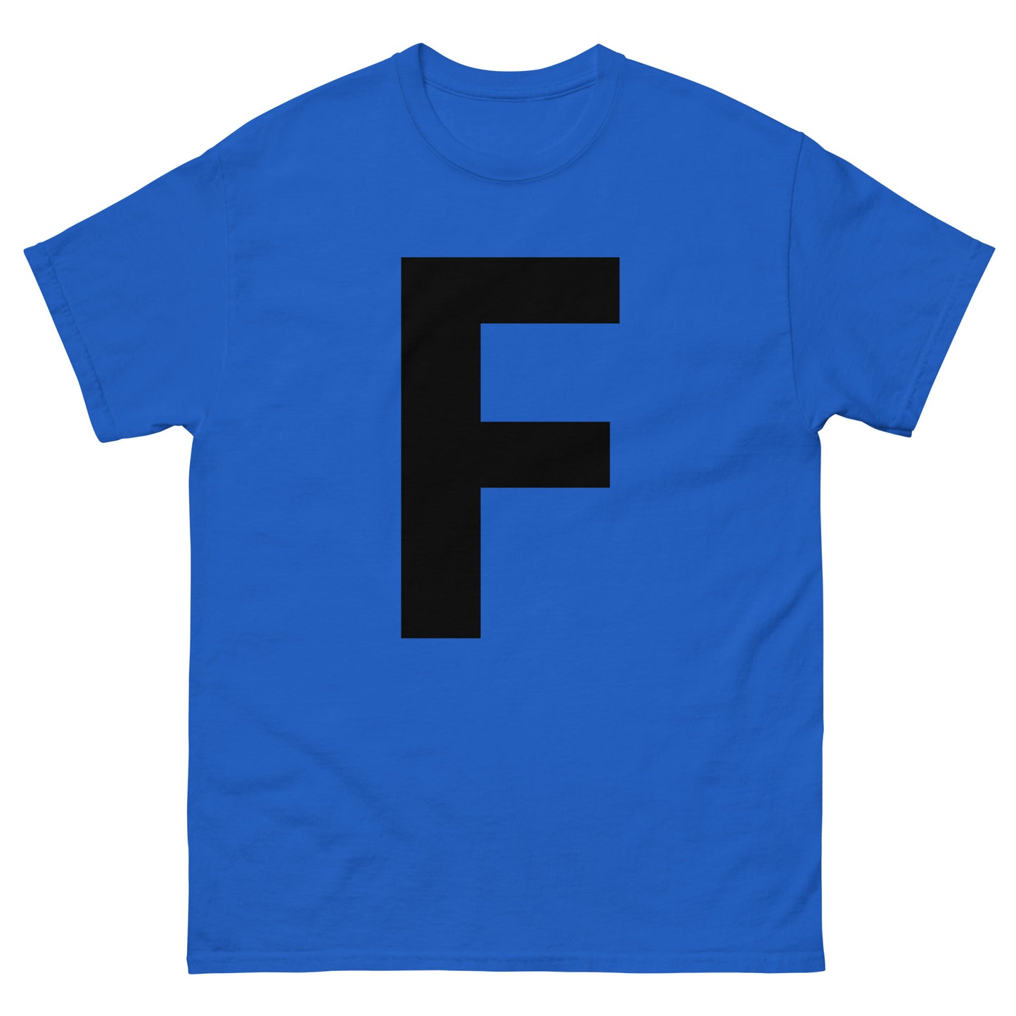 "F letter BL" Men's classic tee