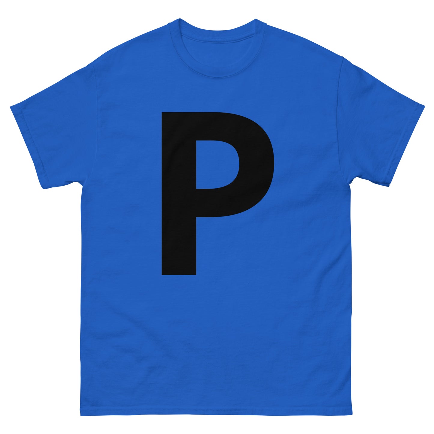 "P letter BL" Men's classic tee