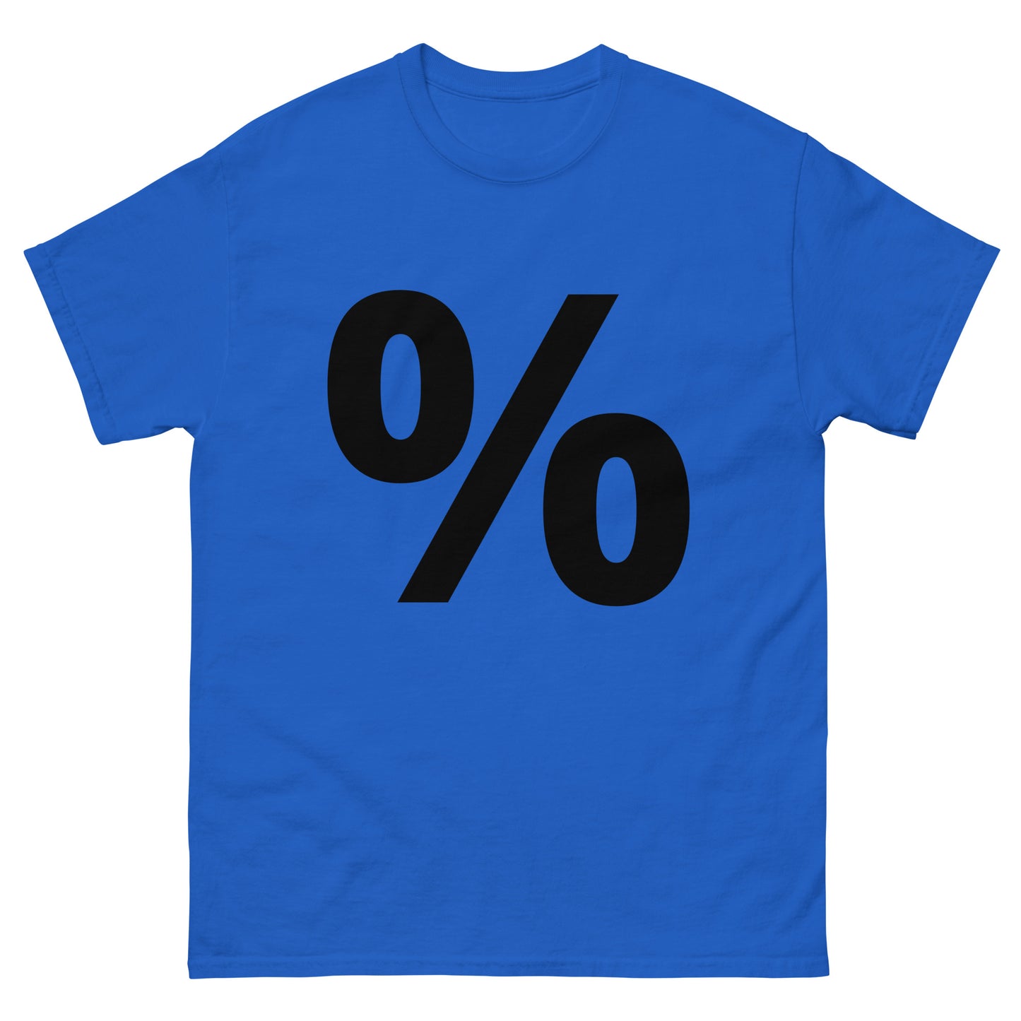 "Percent symbol BL" Men's classic tee