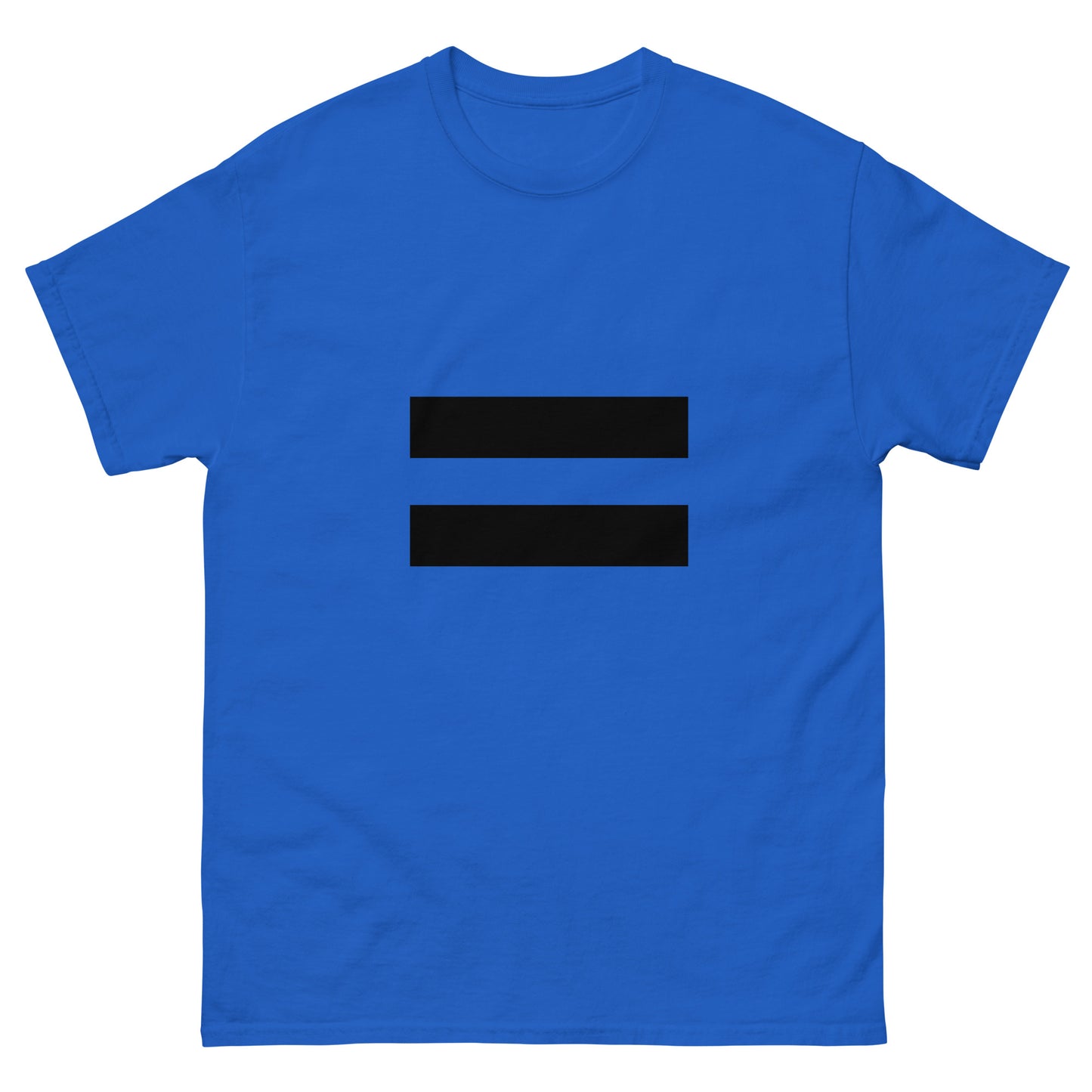 "Equal symbol BL" Men's classic tee