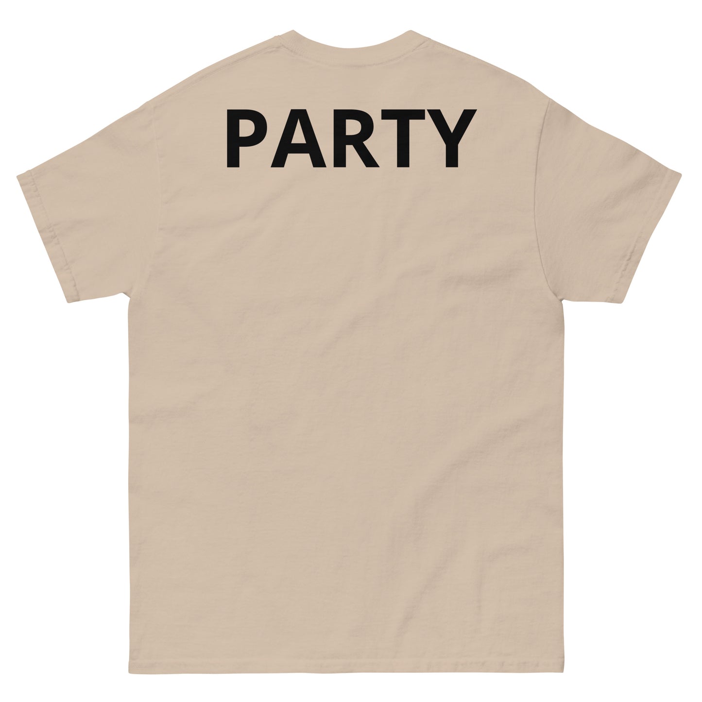 "BUSINESS at the front, PARTY at the back BL" Men's classic tee