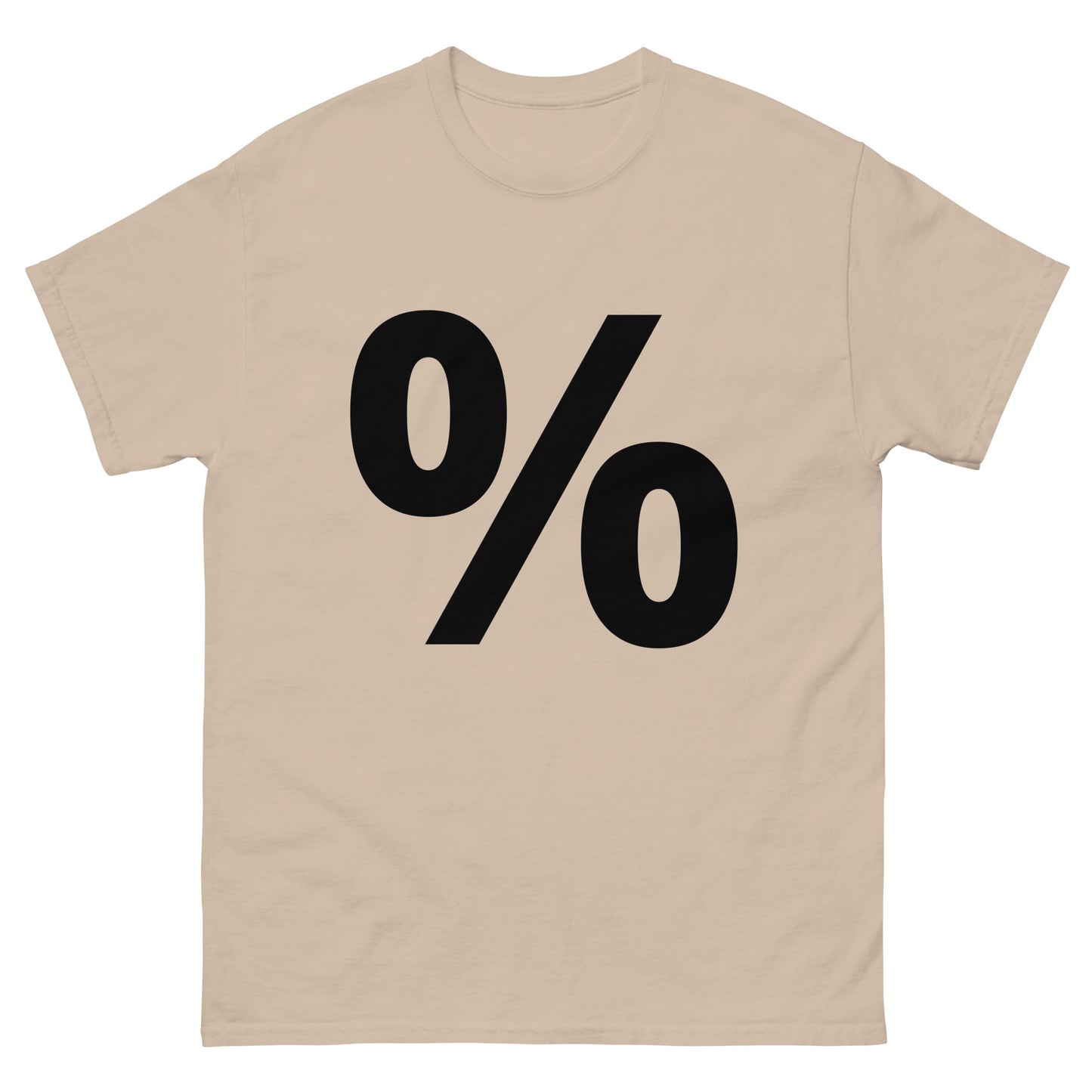 "Percent symbol BL" Men's classic tee