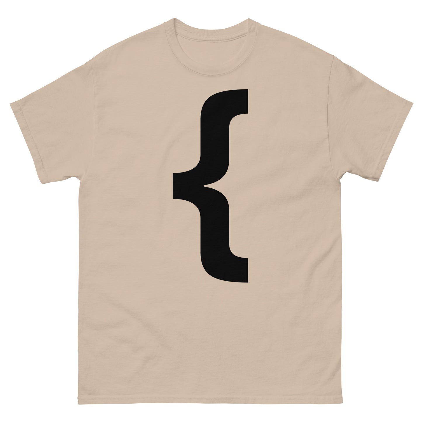 "Left curly brace symbol BL" Men's classic tee