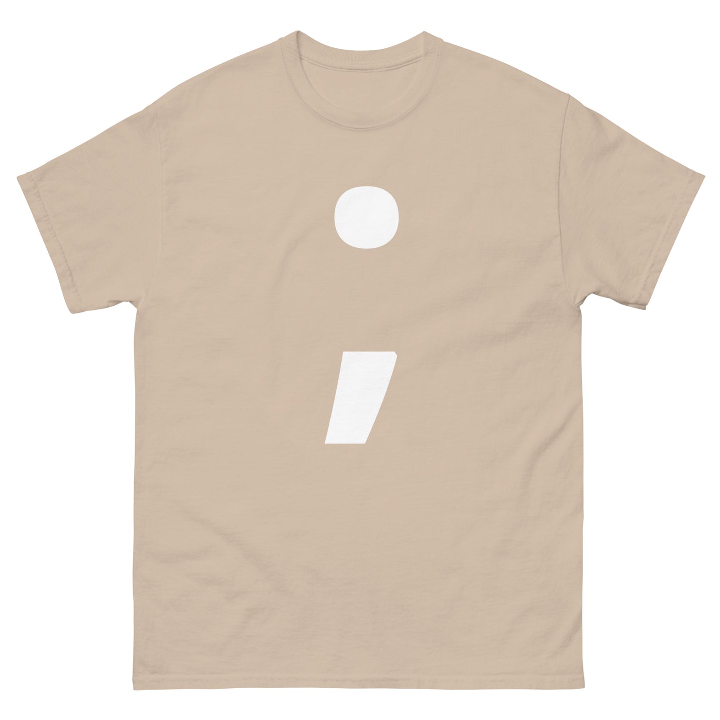 "Semicolon symbol WL" Men's classic tee