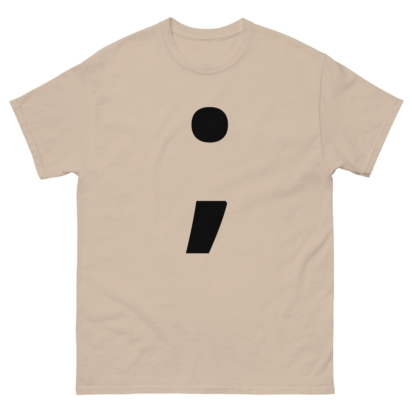 "Semicolon symbol BL" Men's classic tee