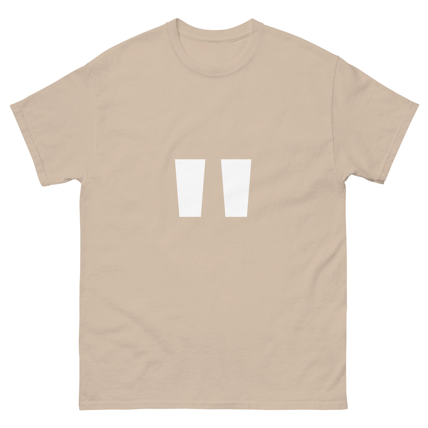 "Double quotation mark symbol WL" Men's classic tee