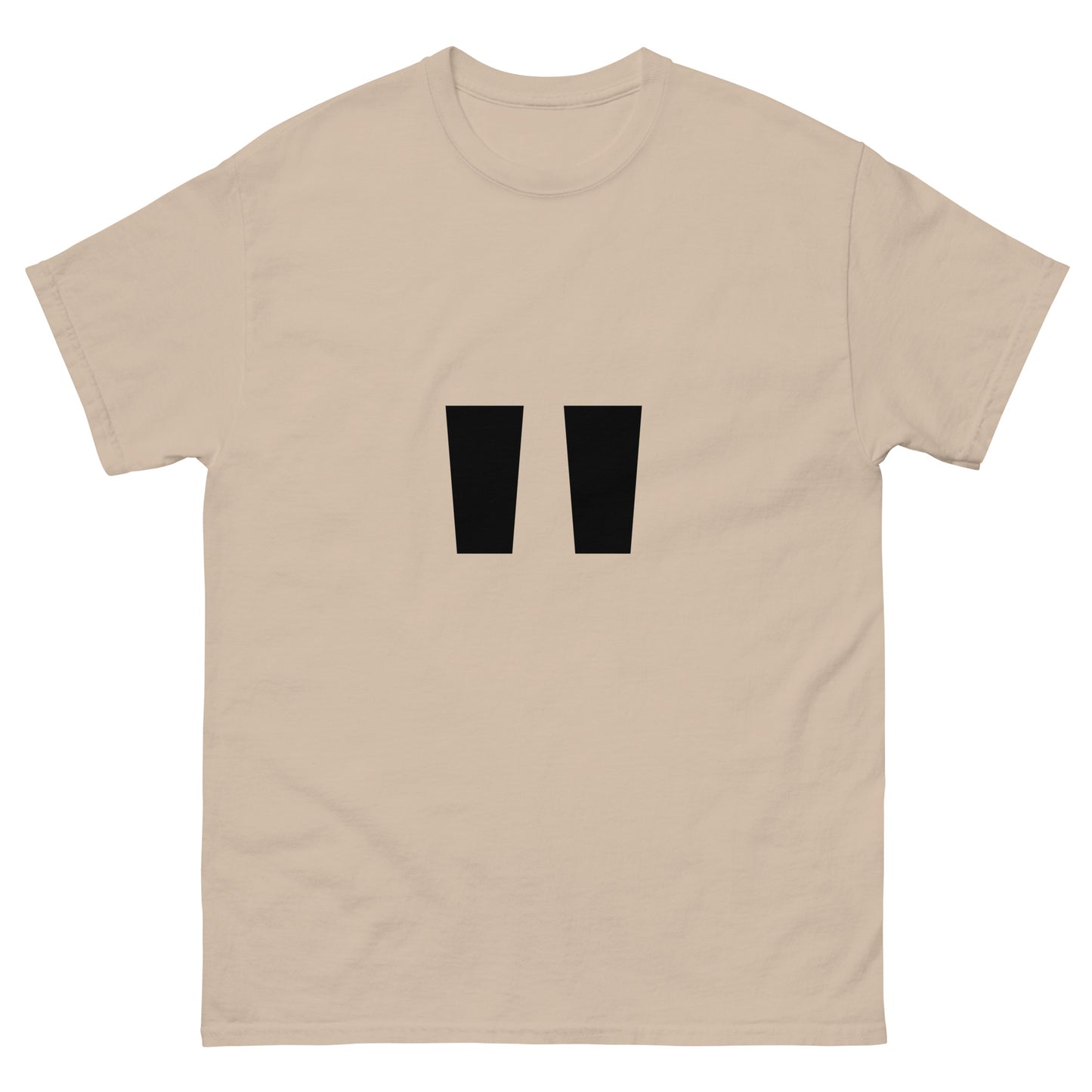 "Double quotation mark symbol BL" Men's classic tee