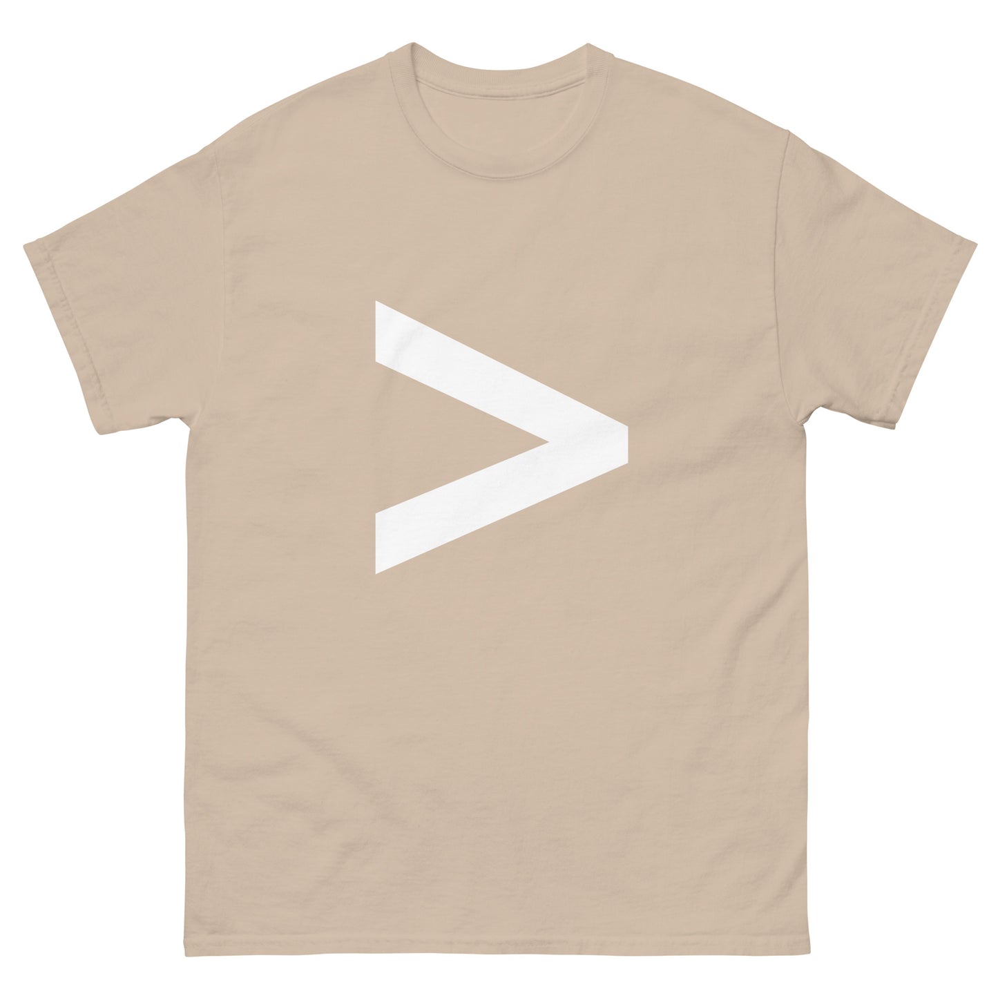 "Greater than symbol WL" Men's classic tee