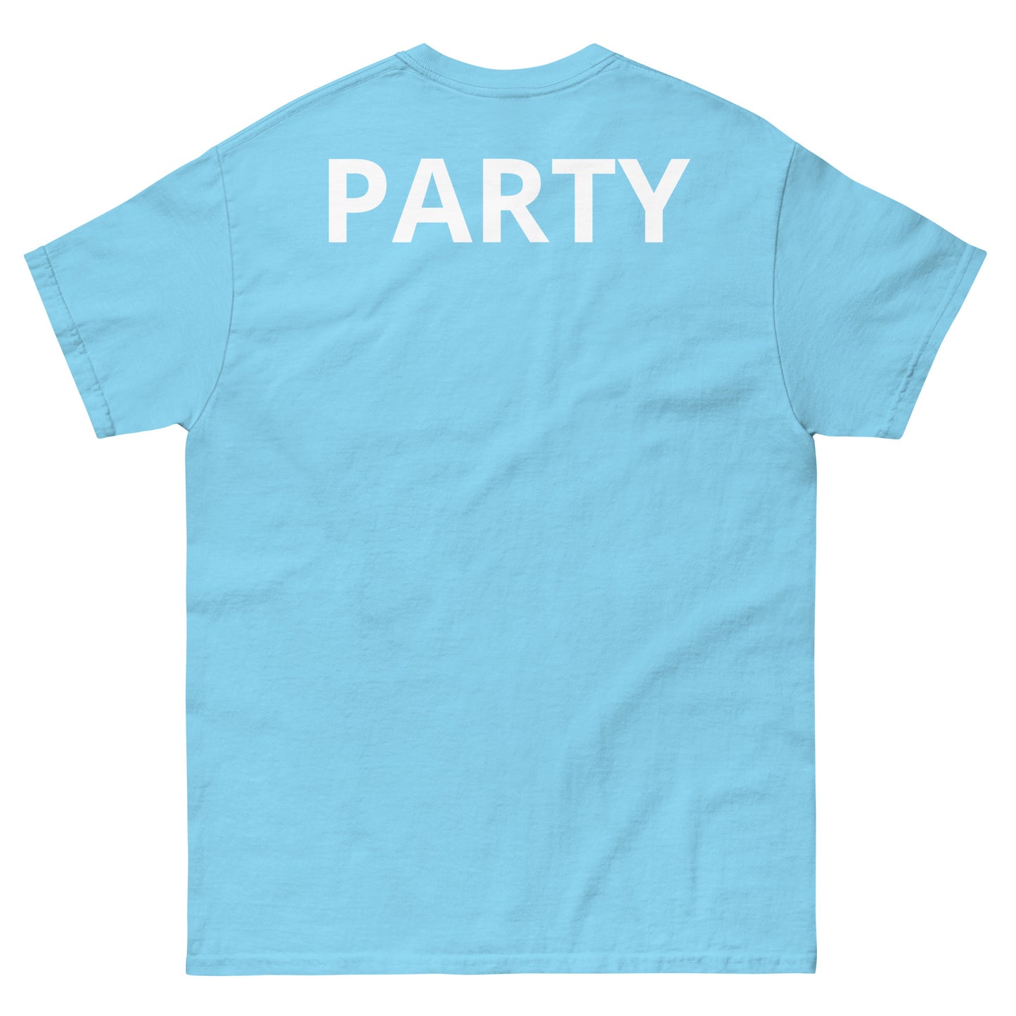 "BUSINESS in the front, PARTY at the back WL" Men's classic tee