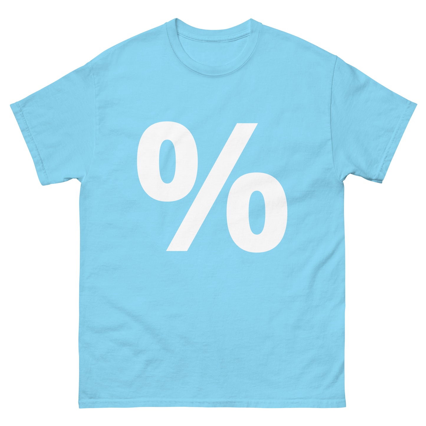 "Percent symbol WL" Men's classic tee