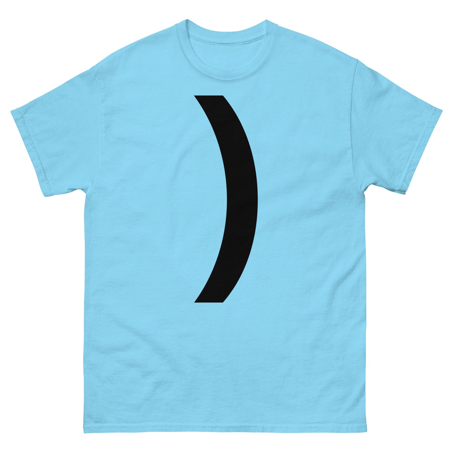 "Right parenthesis symbol BL" Men's classic tee