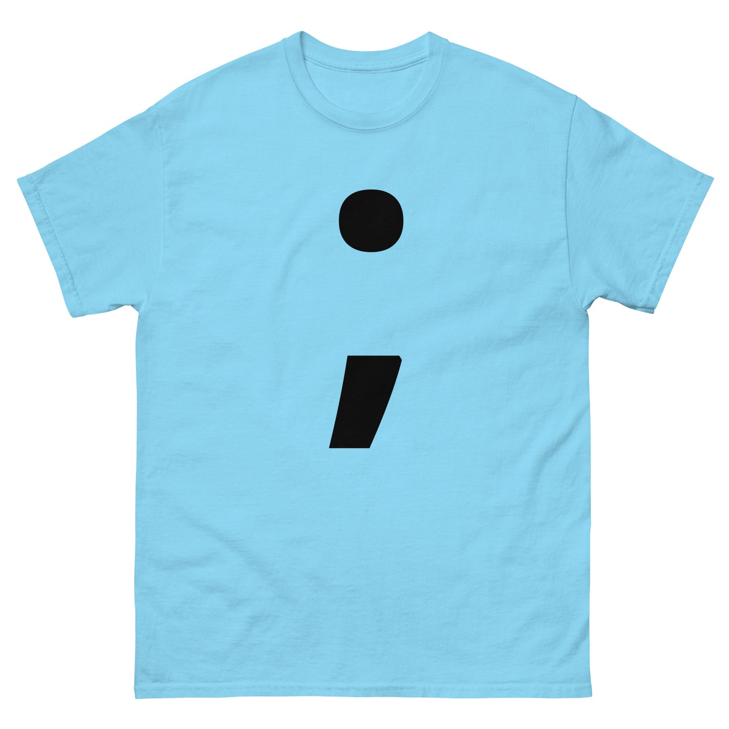 "Semicolon symbol BL" Men's classic tee