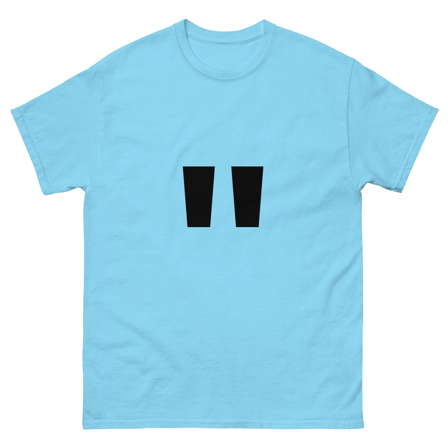 "Double quotation mark symbol BL" Men's classic tee