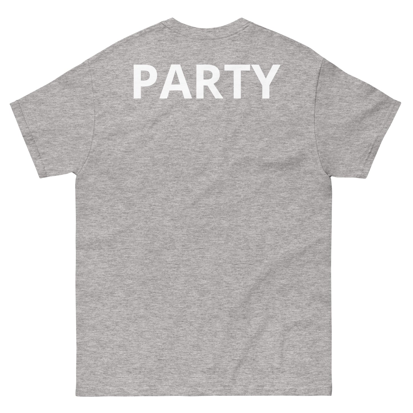 "BUSINESS in the front, PARTY at the back WL" Men's classic tee