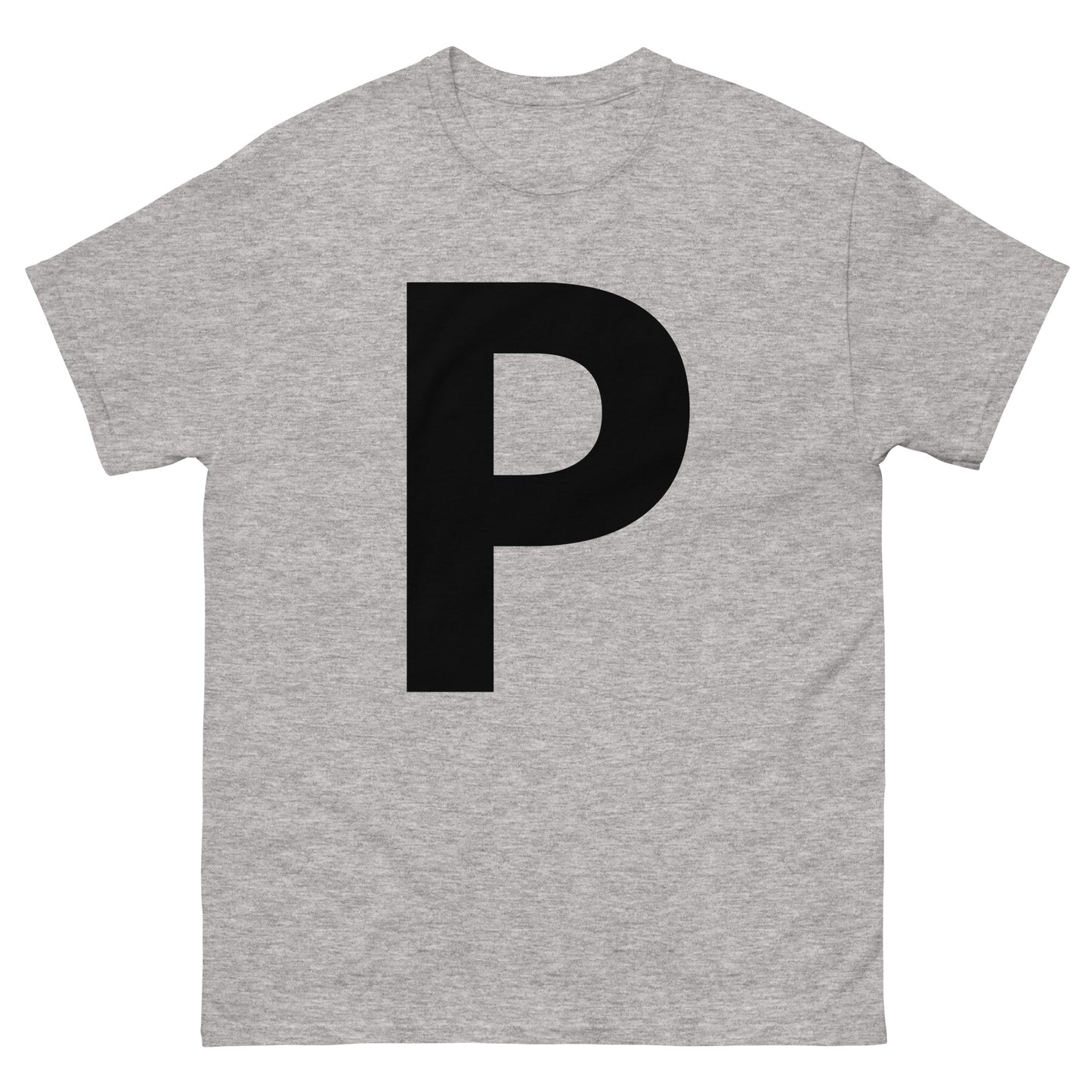 "P letter BL" Men's classic tee