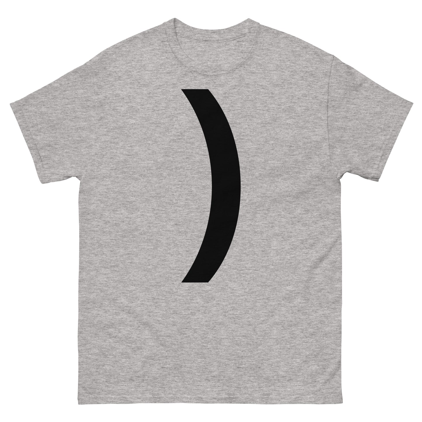 "Right parenthesis symbol BL" Men's classic tee