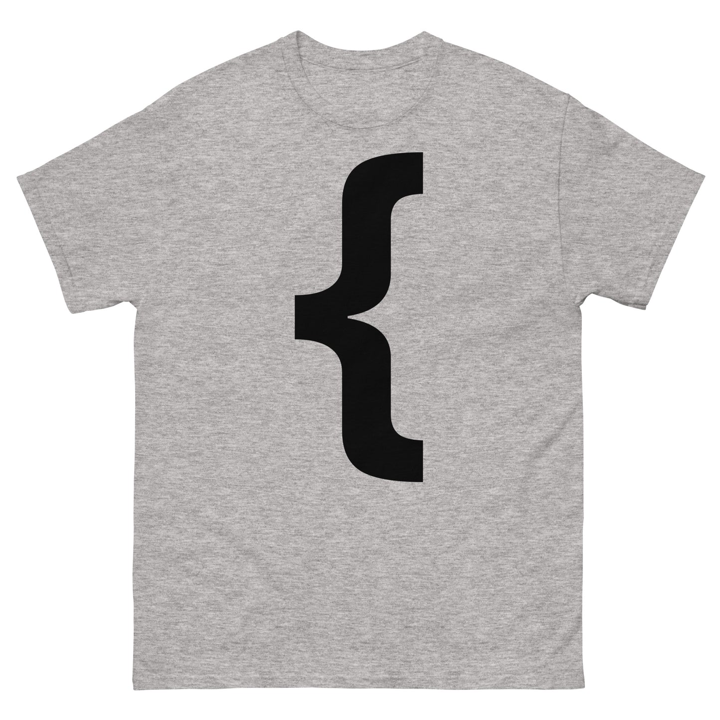 "Left curly brace symbol BL" Men's classic tee