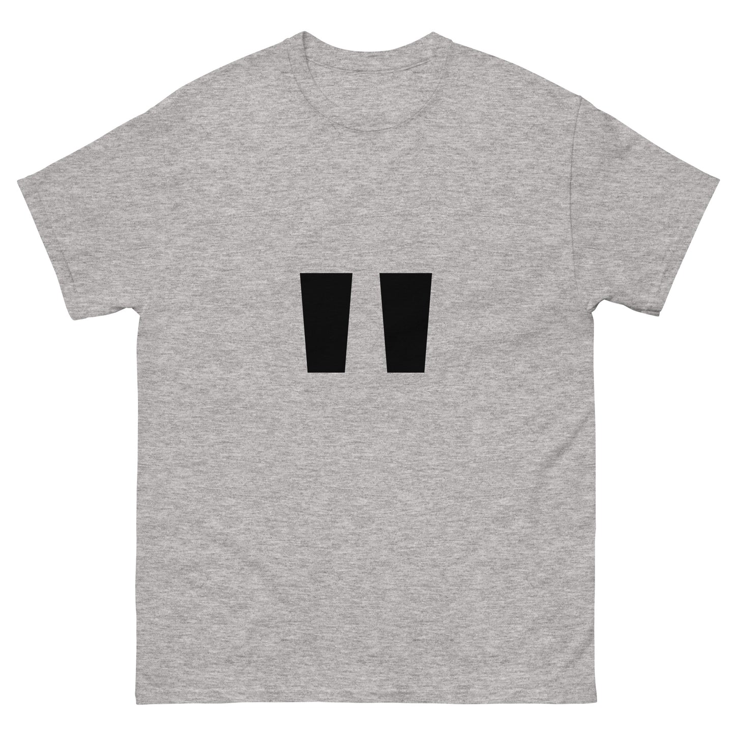 "Double quotation mark symbol BL" Men's classic tee