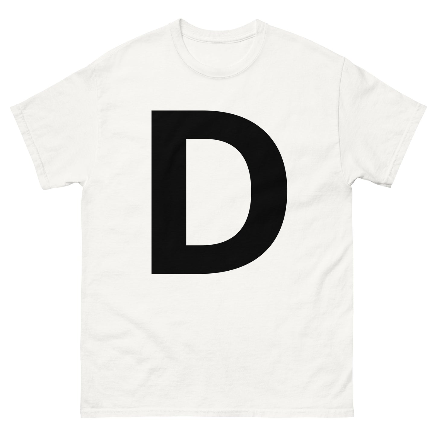 "D letter BL" Men's classic tee