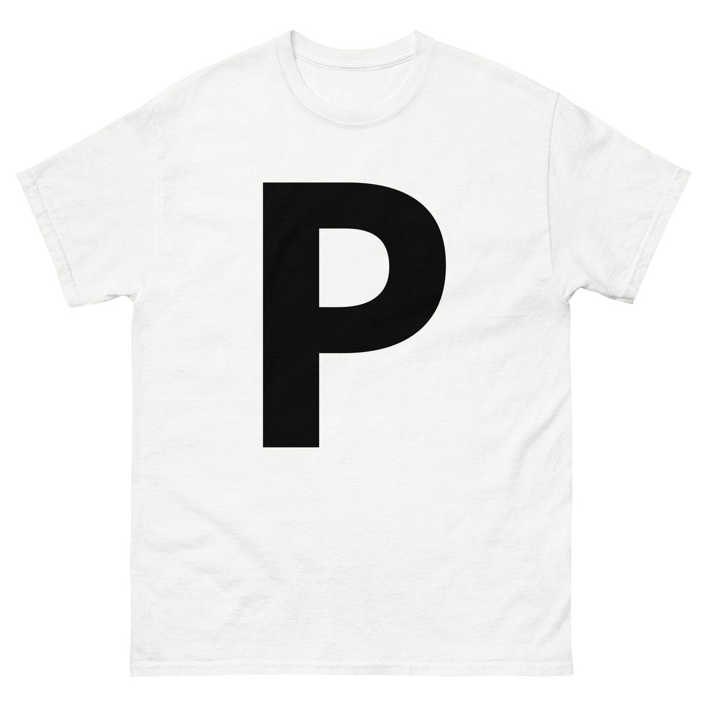 "P letter BL" Men's classic tee