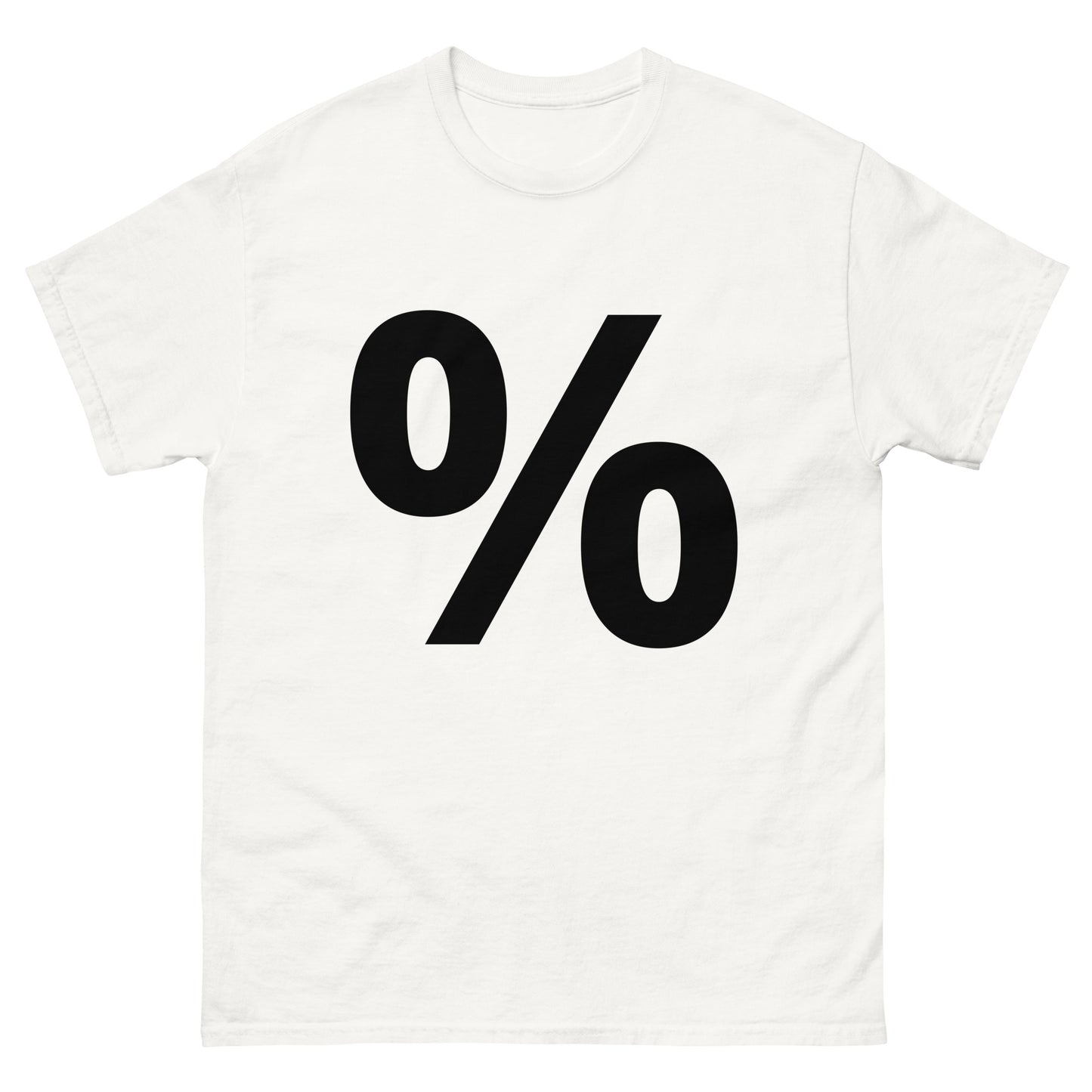 "Percent symbol BL" Men's classic tee