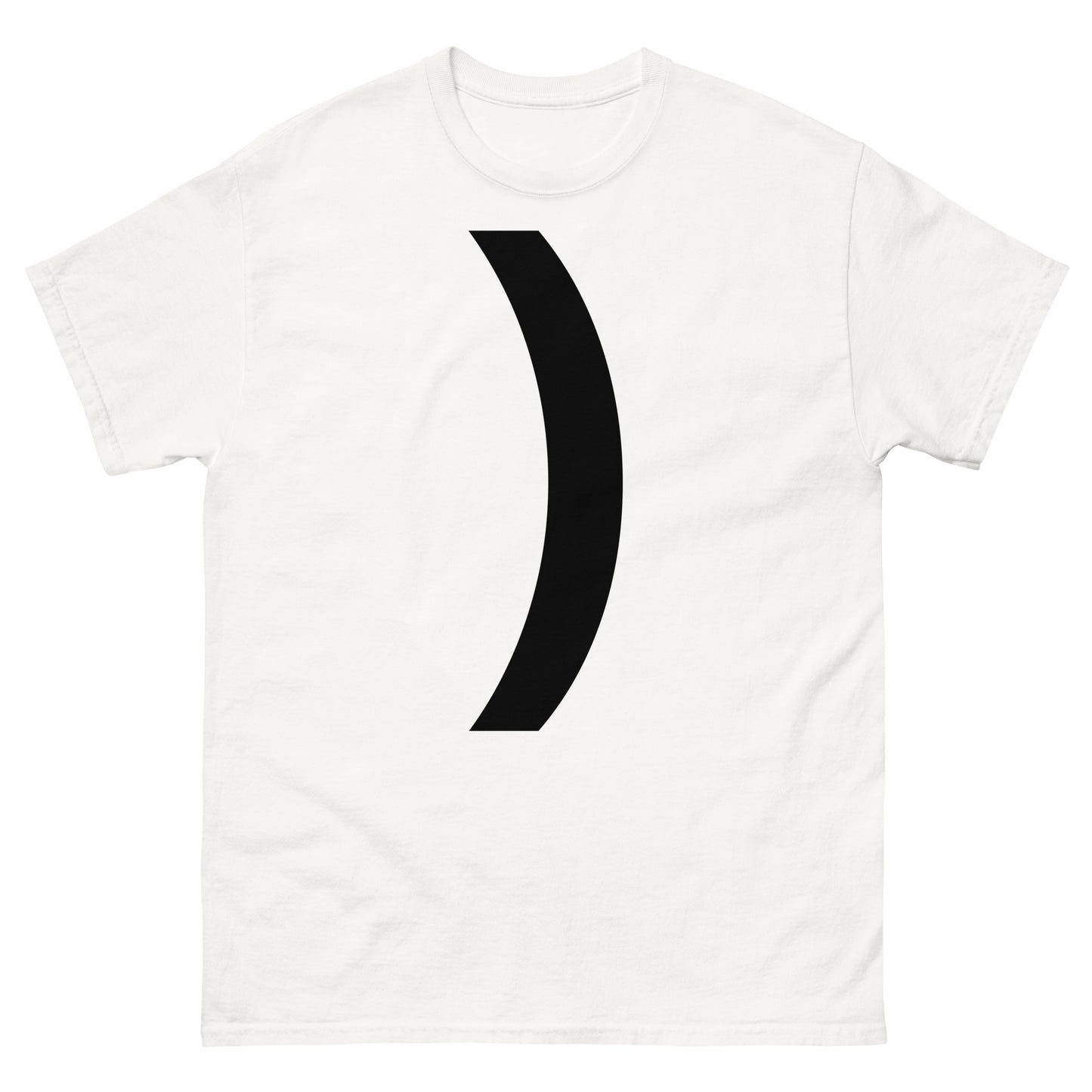 "Right parenthesis symbol BL" Men's classic tee