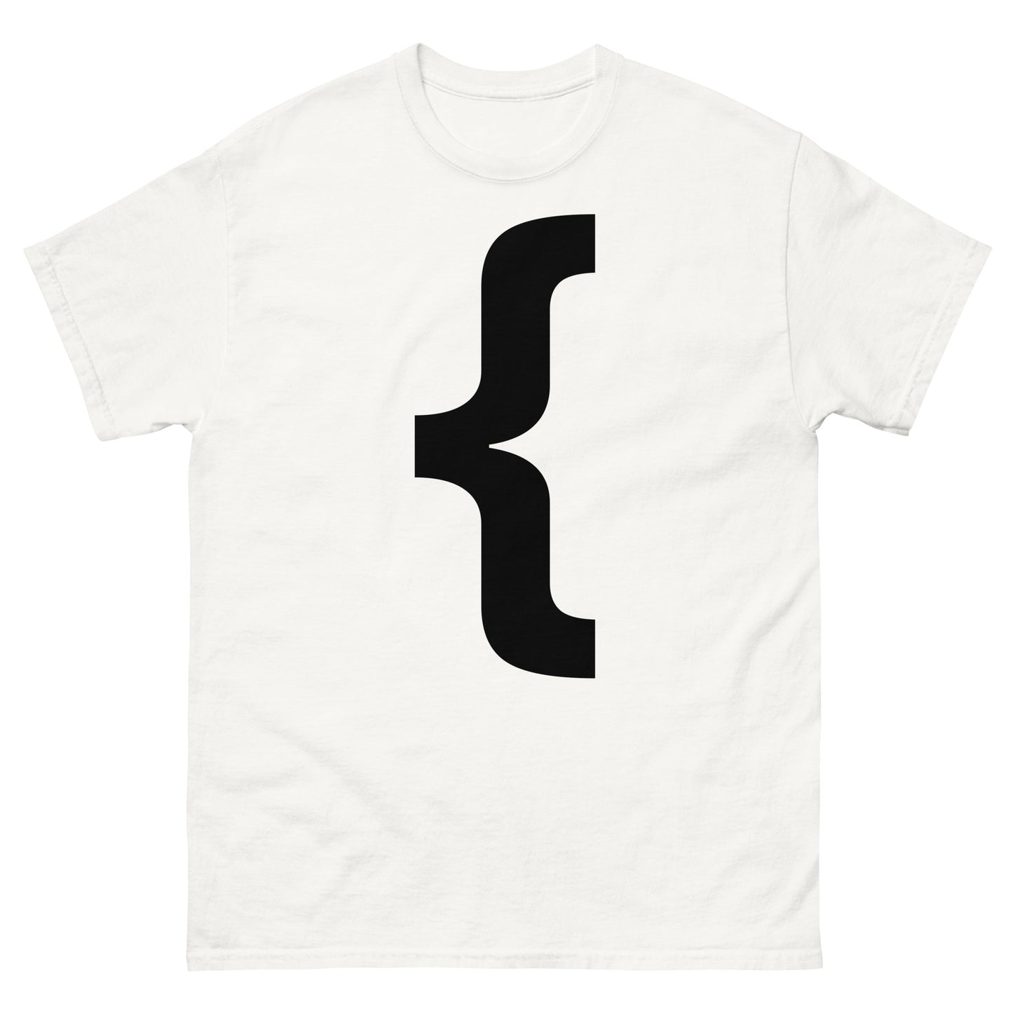 "Left curly brace symbol BL" Men's classic tee