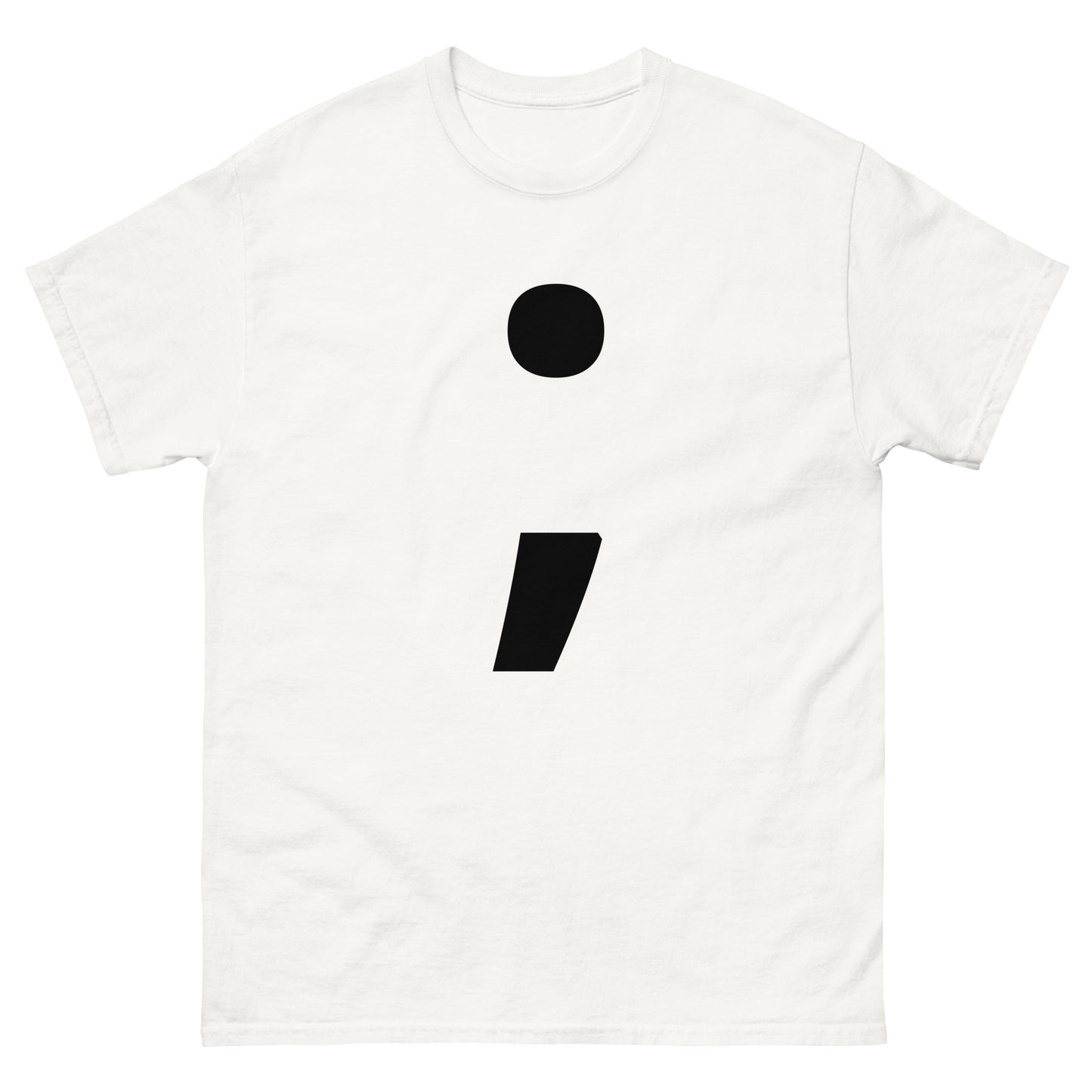 "Semicolon symbol BL" Men's classic tee