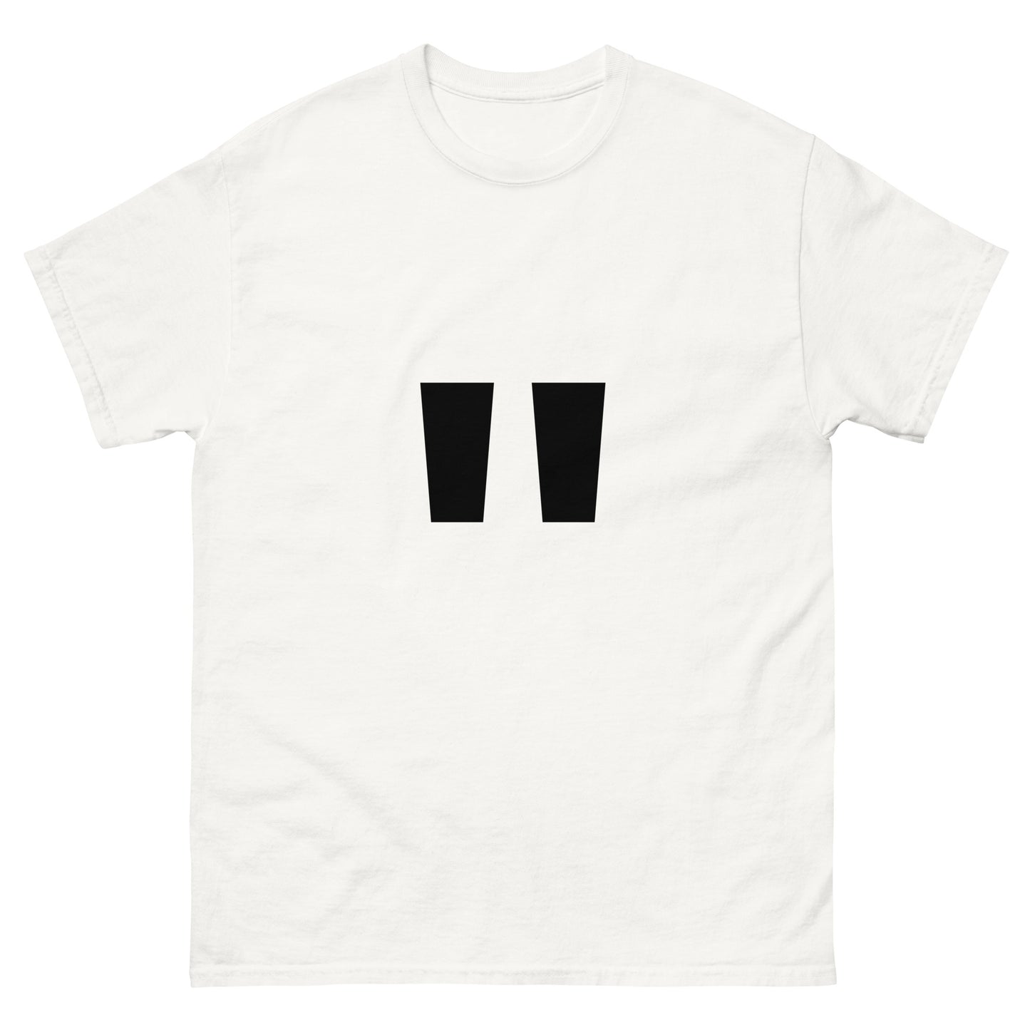 "Double quotation mark symbol BL" Men's classic tee