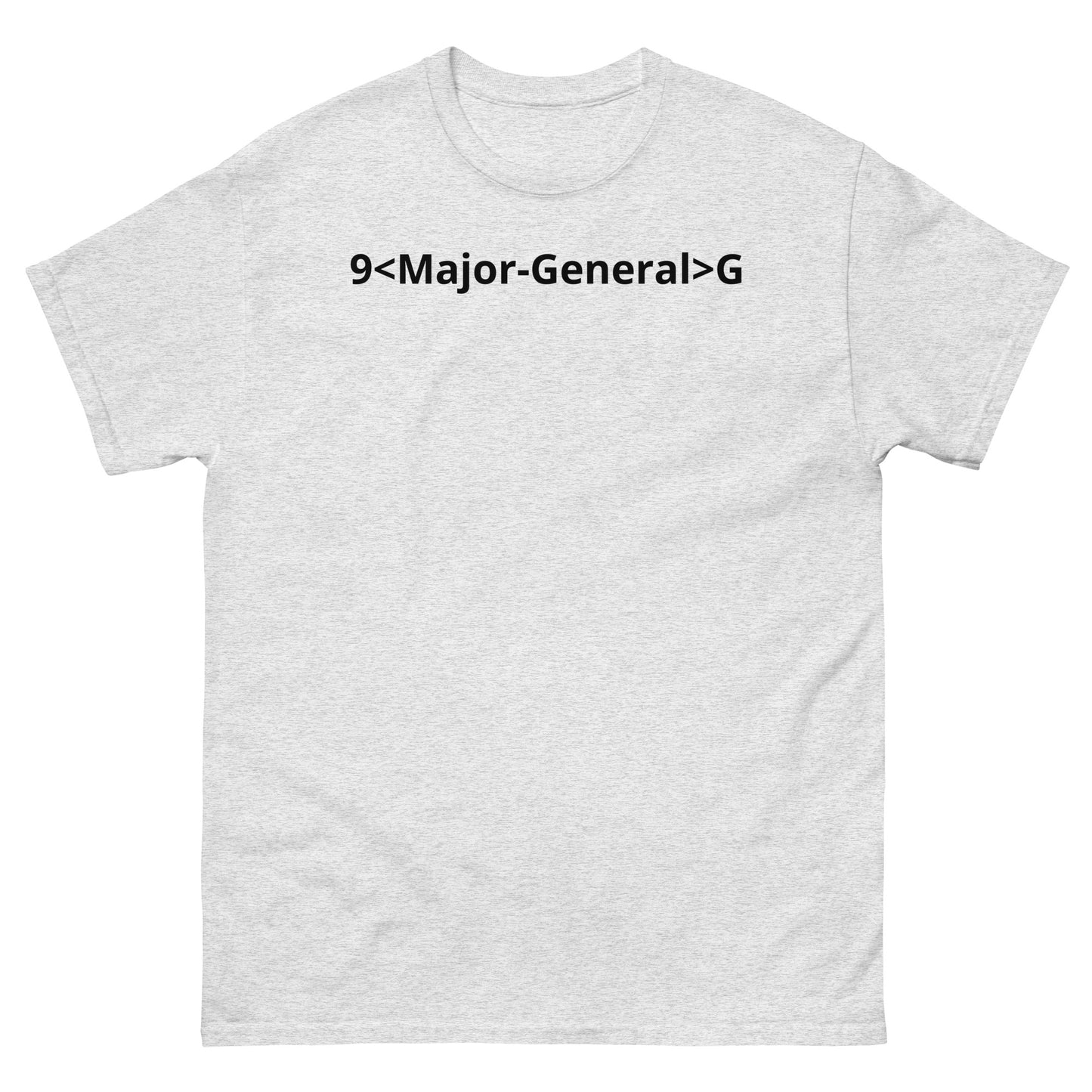 "9<Major-General>G BL" Men's classic tee