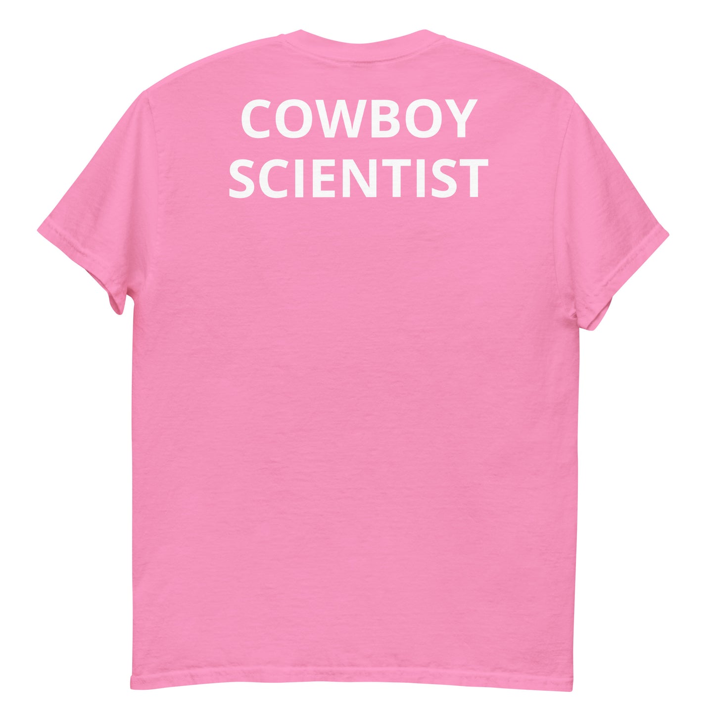 "COWBOY SCIENTIST WL back" Men's classic tee