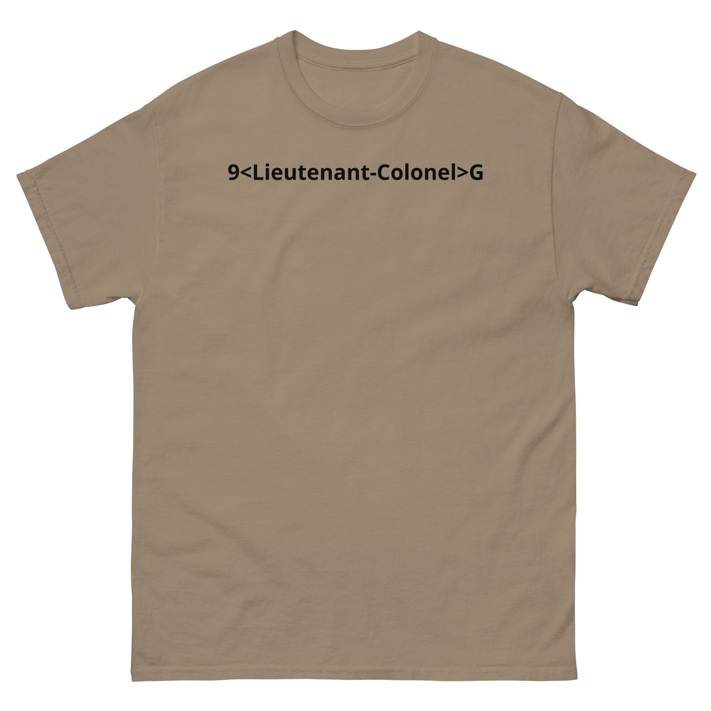 "9<Lieutenant-Colonel>G BL" Men's classic tee