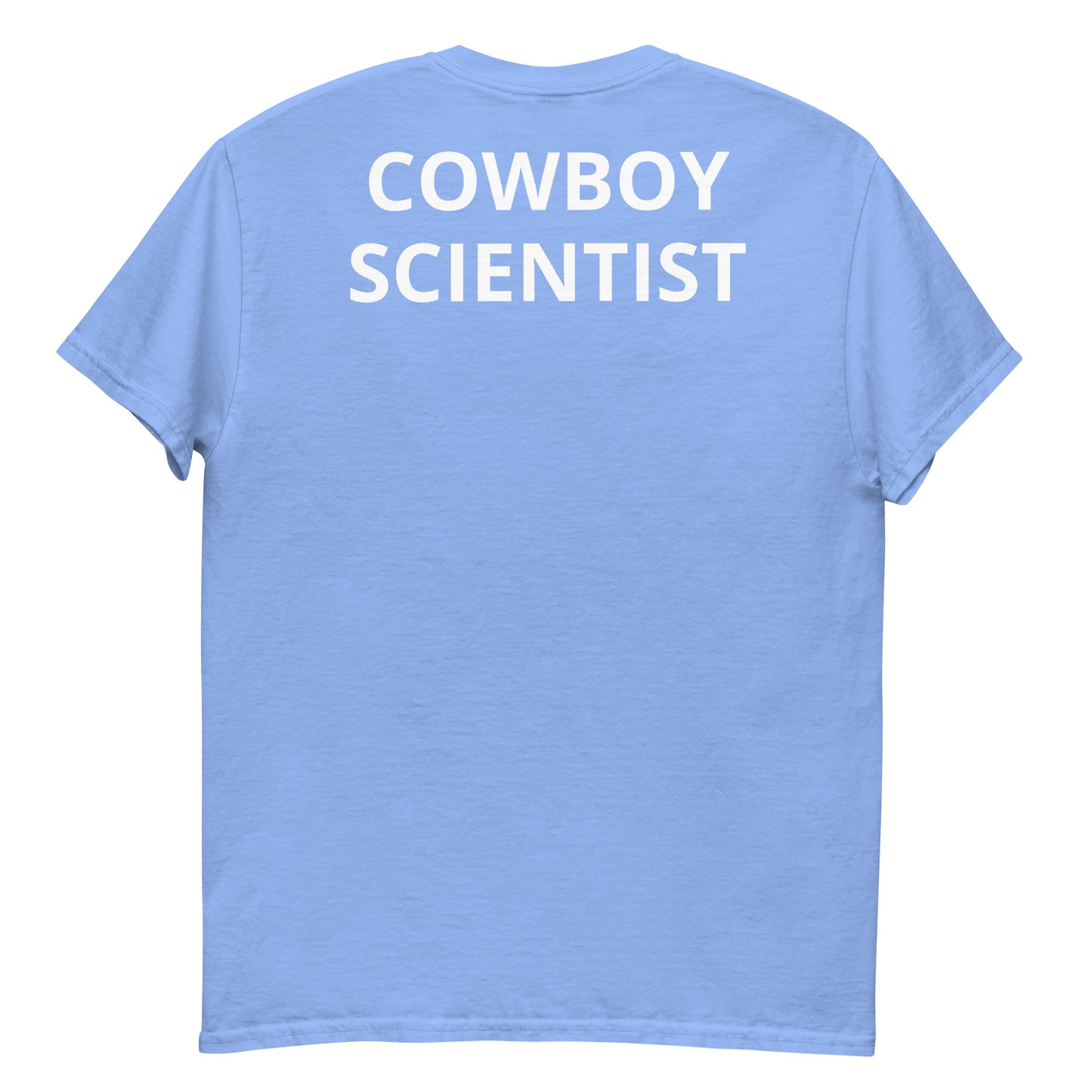 "COWBOY SCIENTIST WL back" Men's classic tee