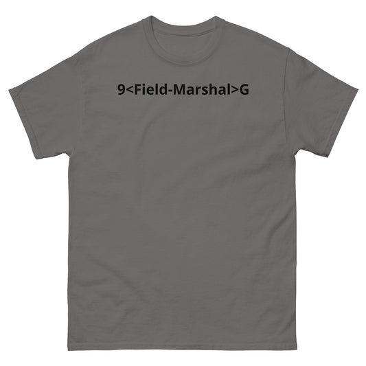 "9<Field-Marshal>G BL" Men's classic tee