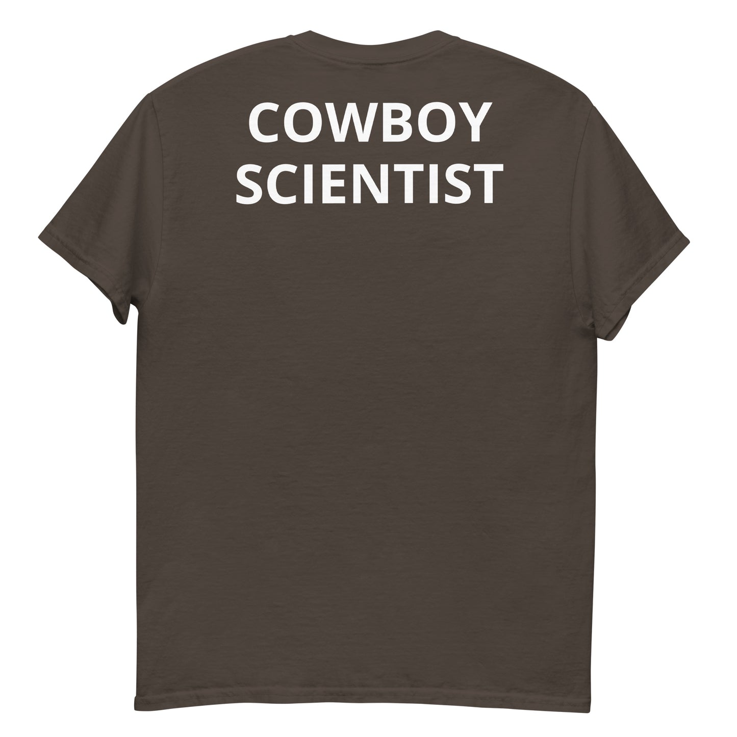 "COWBOY SCIENTIST WL back" Men's classic tee