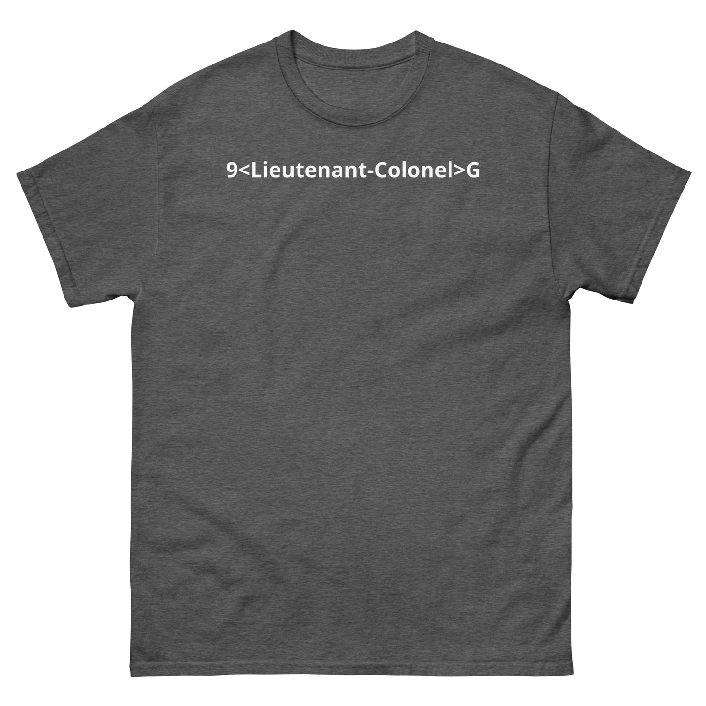 "9<Lieutenant-Colonel>G WL" Men's classic tee