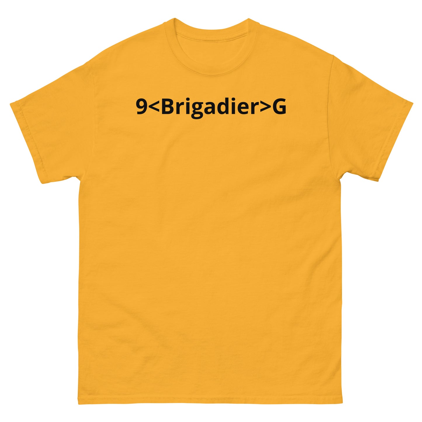 "9<Brigadier>G BL" Men's classic tee