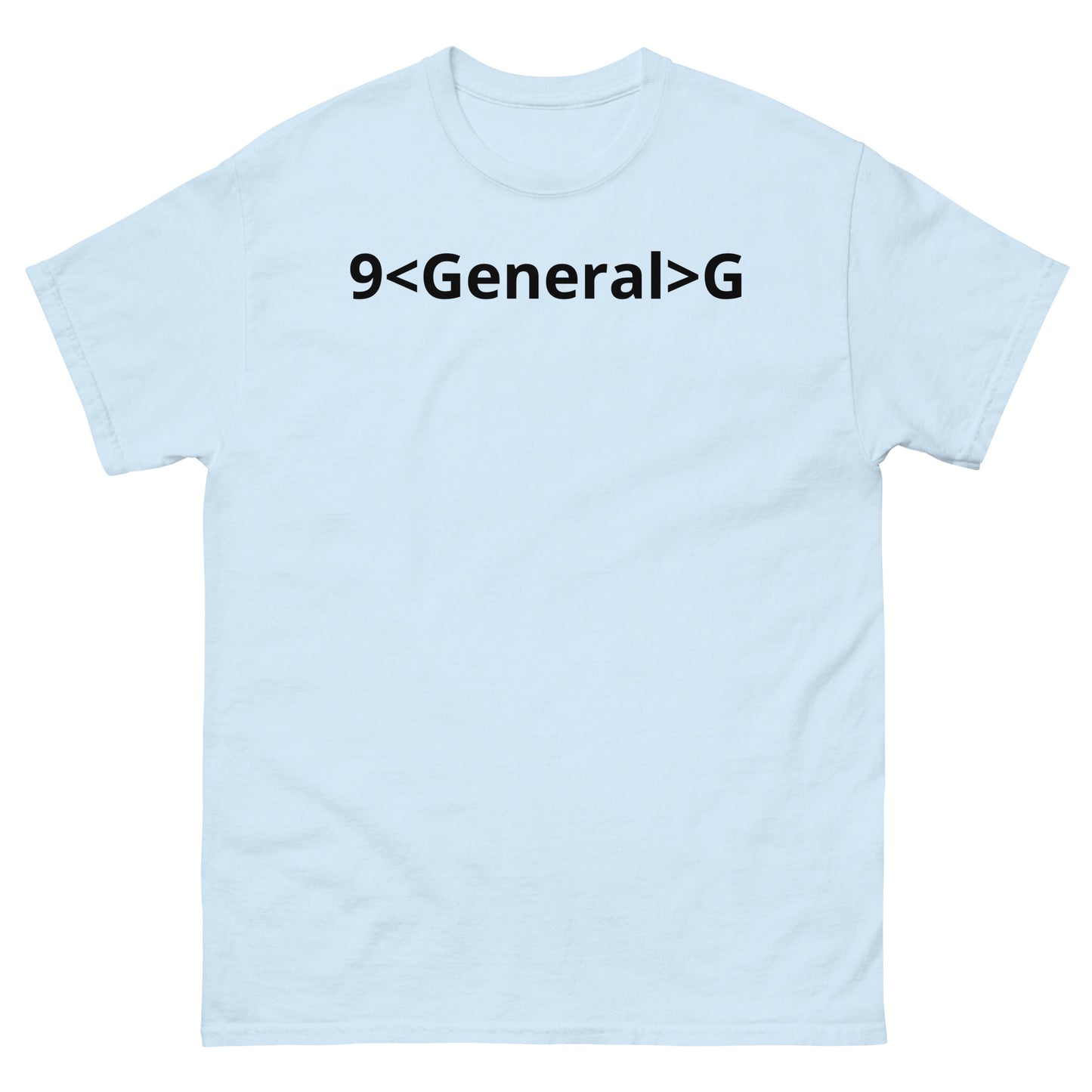 "9<General>G BL" Men's classic tee